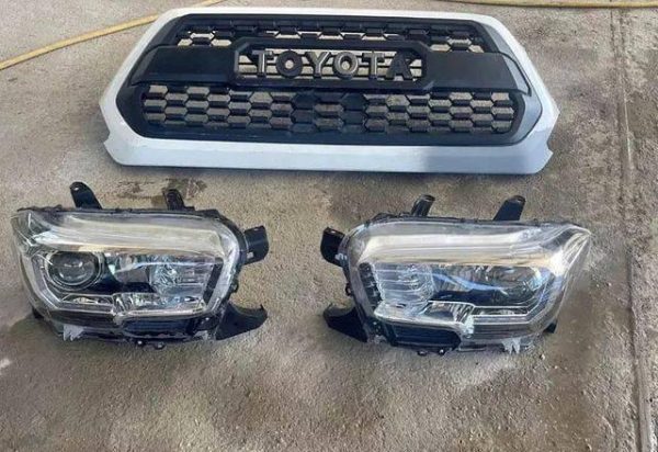 Toyota Tacoma front grill and both headlights