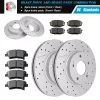 Front and Rear Disc Brake Rotors + Ceramic Brake Pads for 2014 - 2021 Kia Soul
