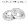 Front and Rear Disc Brake Rotors + Ceramic Brake Pads for 2014 - 2021 Kia Soul