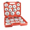 ABN | 23 Piece Oil Filter Cap and 1/2” Inch Socket Wrench Oil Filter Removal Tool Kit
